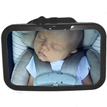 Baby Mirror – Adjustable, Back Seat Safety Mirror, Rear Facing Car Seat Viewing