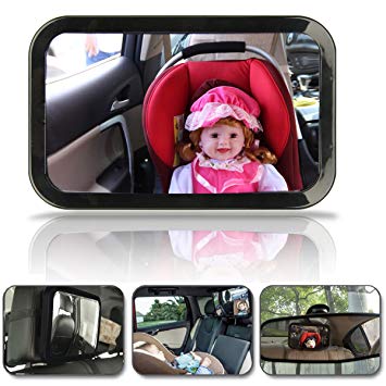 Back Seat Mirror Rear View,SOONHUA Baby Car Mirror for Back Seat/Car Back Seat Child Safety...