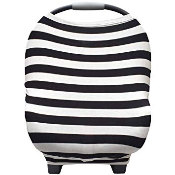 Nursing Breastfeeding Cover and Baby Car Seat Cover Canopy Multi-Use 5 in 1 
