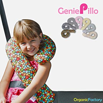 Organic Factory Kids Car Seat Head,Neck & Body Supports Pillow 