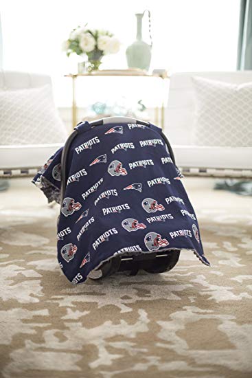 Carseat Canopy (NFL New England Patriots) Baby Infant Car Seat Cover