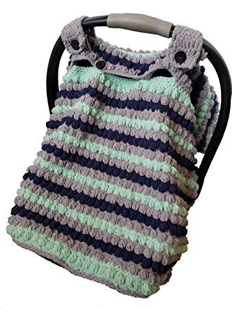 Handmade Crochet Baby Car Seat Canopy by Babies First