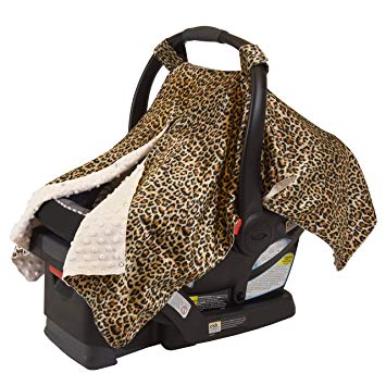 LUXURIOUS BABY CAR SEAT COVER AND NURSING COVER 2-IN-1 | UNIVERSAL FIT | INFANT...