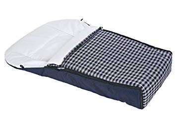 Baby Sleeping Bag, Bunting Bag, Footmuff Cotton for Pram Stroller (Mulitple Colors) (Navy Chequered)