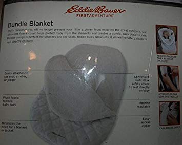 Eddie Bauer Baby Bundle Blanket:Light Grey