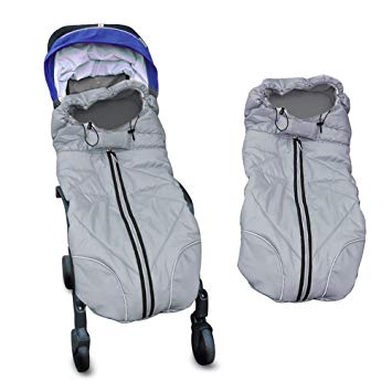 Waterproof Universal Baby Stroller Sleeping Bag Footmuff Sack Grey by Berocia