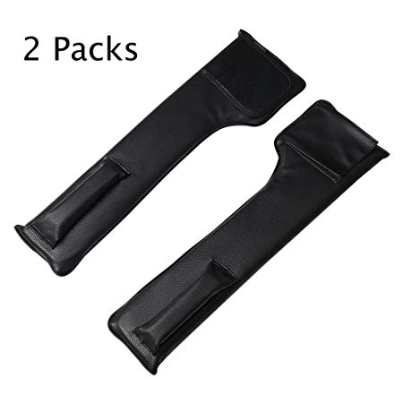 KAMSOL Universal Fit Durable PU Car Gap Filler with Multi-pockect for Small Items Black Pack of 2 NEW
