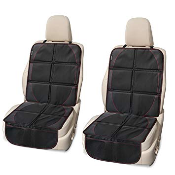 Car Seat Protector 2 Pack, Waterproof Seat Protector with Thickest Padding for Baby Car