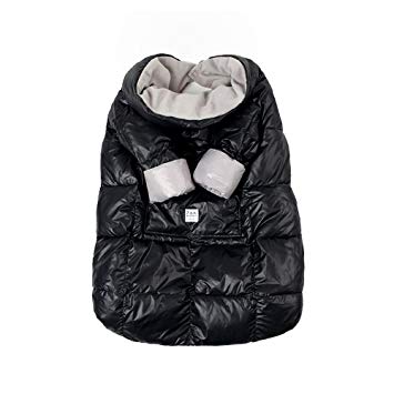 7AM Enfant Easy Cover Bunting Bag, Black, Large