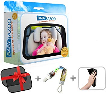 Baby Back Seat Car Mirror | Wide Clear View Infant Rear Facing | Safe and Shatterproof | Best Discount...