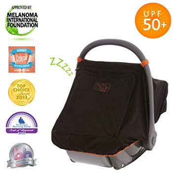 SnoozeShade Universal Car Seat Canopy | Blocks 99% of UV with 360-degree protection | Unisex Baby Car...