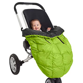7AM Enfant Cygnet: 3-in-1 Cover for the Baby Carrier, Car-Seat and Stroller, Neon Lime/Black
