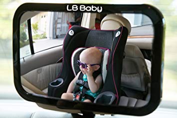 Baby Rear Car Seat Mirror, The Original Wide-Clear View Rear-Facing Baby Mirror, Highest Quality,...