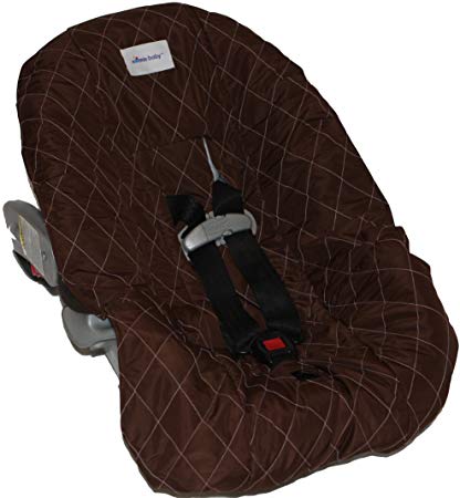 Nomie Baby Car Seat Cover, Brown/Pink, Infant