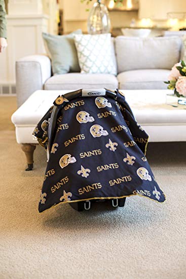 Carseat Canopy (NFL New Orleans Saints) Baby Infant Car Seat Cover