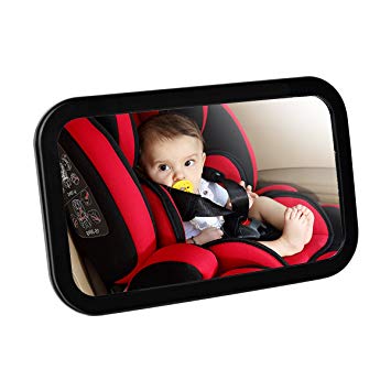 Baby Back Seat Car Mirror - AsapGot Rear Facing Baby Carseat Mirrors - Wide Convex Shatterproof...