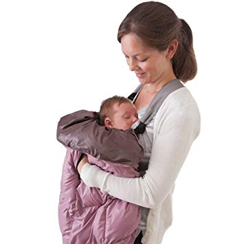 7AM Enfant Cygnet: 3-in-1 Cover for the Baby Carrier, Car-Seat and Stroller, Lilac/Brown