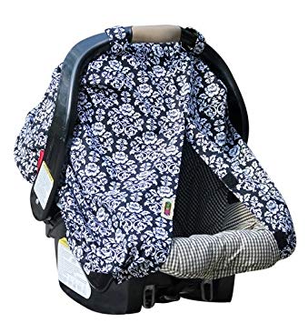 Padalily Infant Car Seat Canopy Cover, Divine Damask (Discontinued by Manufacturer)