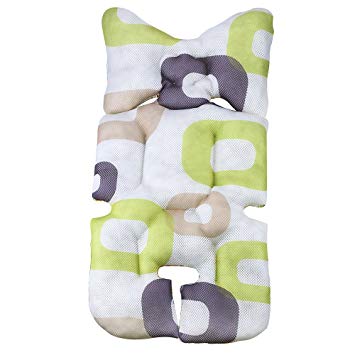 Topwon 3D Organic Cotton Keep Cool & Warm Baby Stroller Seat Liners/Car Seat Cushion (A)