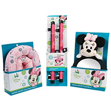 Disney Minnie Mouse Baby Travel Essentials Bundle, Pink