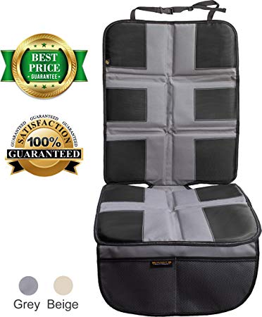 Car Seat Protector by Shmidt'S - Luxury Car Seat Cover Summer/Winter For Baby & Child - Anti-Slip,...