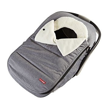 Skip Hop Stroll & Go Infant and Toddler Automotive Car Seat Cover Bunting Accessories, Universal Fit, Heather Grey